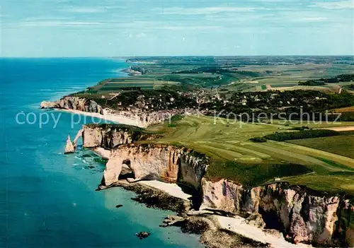 AK / Ansichtskarte Etretat_76 Falaises vue aerienne 