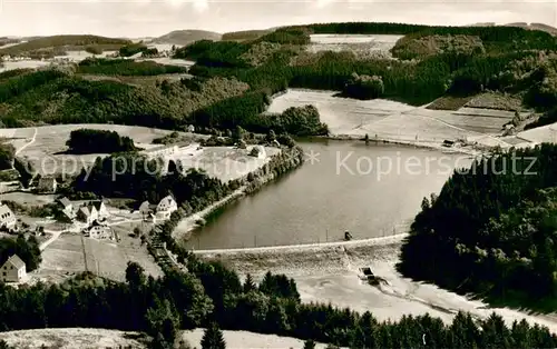 AK / Ansichtskarte Deitenbach Aggertalsperre Vorstaubecken Fliegeraufnahme Deitenbach