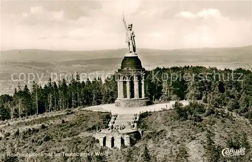 AK / Ansichtskarte Teutoburgerwald Hermannsdenkmal Fliegeraufnahme Teutoburgerwald