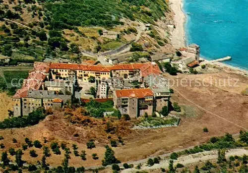 AK / Ansichtskarte Berg_Athos Fliegeraufnahme Kloster Iviron Berg_Athos