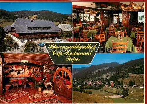 AK / Ansichtskarte Menzenschwand Schwarzwaldgasthof Cafe Restaurant Pieper Gaststube Bar Panorama Menzenschwand