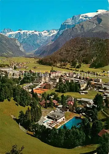 AK / Ansichtskarte Engelberg__OW Fliegeraufnahme mit Spannoerter und Titlis 