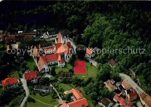 AK / Ansichtskarte Blaubeuren Ehem Benediktinerkloster Fliegeraufnahme Blaubeuren