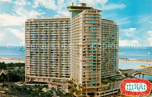AK / Ansichtskarte Waikiki_Honolulu_Hawaii Ilikai Hotel on Waikiki Yacht Harbor 