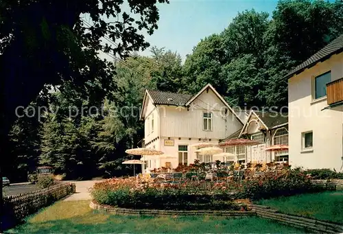 AK / Ansichtskarte Rinteln Gasthaus zum Waldkater Terrasse Rinteln