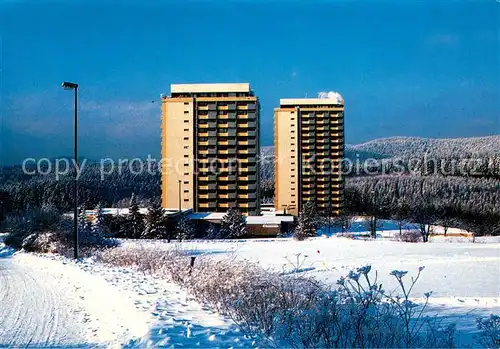 AK / Ansichtskarte Hohegeiss_Harz Hotel Panoramic Winterlandschaft Hohegeiss Harz