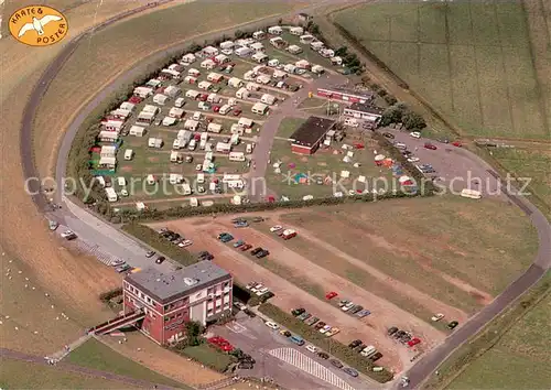 AK / Ansichtskarte Husum__Nordfriesland Fliegeraufnahme Campingplatz Hochdock 