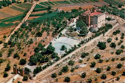 AK / Ansichtskarte Castelldefels_ES Vista aerea del castillo 