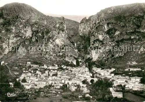 AK / Ansichtskarte Moustiers Sainte Marie_04 Vue panoramique aerienne 