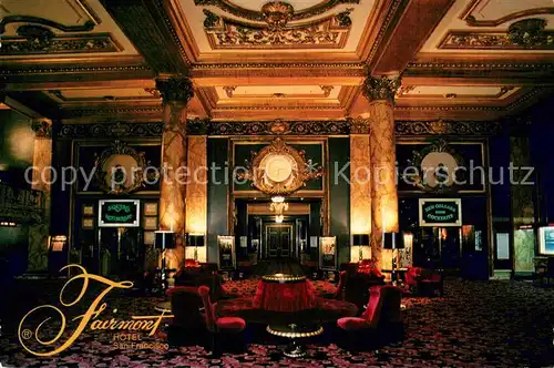 AK / Ansichtskarte San_Francisco_California Fairmont Hotel Foyer 