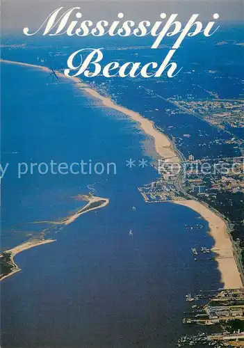 AK / Ansichtskarte Mississippi_US State Beach Air view Mississippi_US State