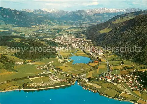 AK / Ansichtskarte Buehl_Alpsee Blick auf Alpsee Buehl Immenstadt und Allgaeuer Hochgebirge Buehl Alpsee