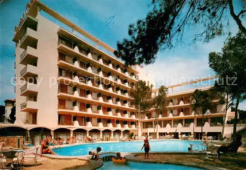 AK / Ansichtskarte Playas_de_Palma_Mallorca Hotel Cristobal Colon Pool Playas_de_Palma_Mallorca