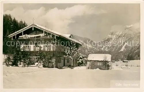 AK / Ansichtskarte Berchtesgaden Cafe Seewiessee Berchtesgaden