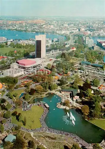 AK / Ansichtskarte Hamburg Blick vom Fernsehturm auf Congress Centrum und Alster Hamburg