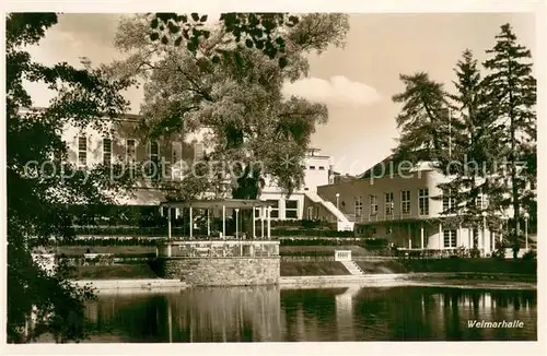 AK / Ansichtskarte Weimar__Thueringen Weimarhalle Aussenansicht 