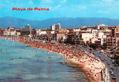 AK / Ansichtskarte Playa_de_Palma_Mallorca Fliegeraufnahme Playa_de_Palma_Mallorca