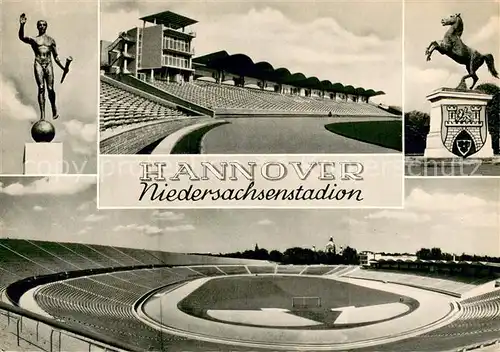 AK / Ansichtskarte Hannover Niedersachsenstadion Denkmal Niedersachsenross Hannover