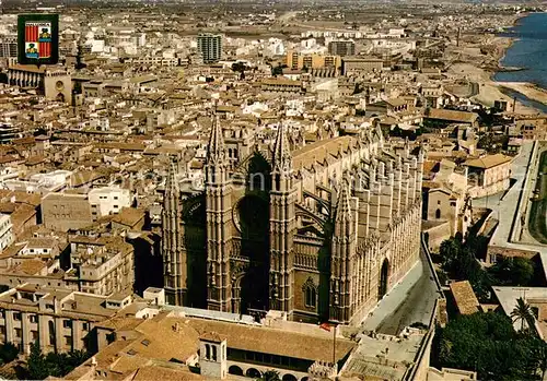 AK / Ansichtskarte Palma_de_Mallorca Vista aerea de la catedral Palma_de_Mallorca