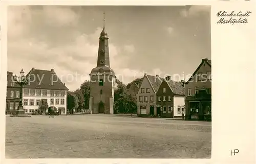 AK / Ansichtskarte Glueckstadt Marktplatz Glueckstadt