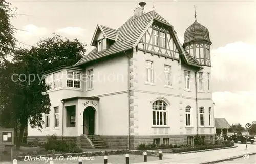 AK / Ansichtskarte Dinklage Rathaus Aussenansicht Dinklage