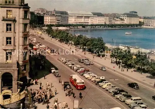 AK / Ansichtskarte Hamburg Jungfernstieg und Binnenalster Hamburg