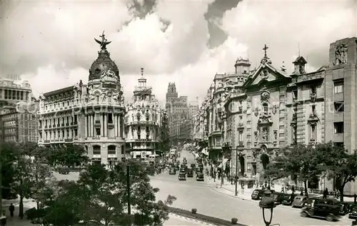 AK / Ansichtskarte Madrid_Spain Calle de Alcala y Avda de Jose Antonio Madrid Spain