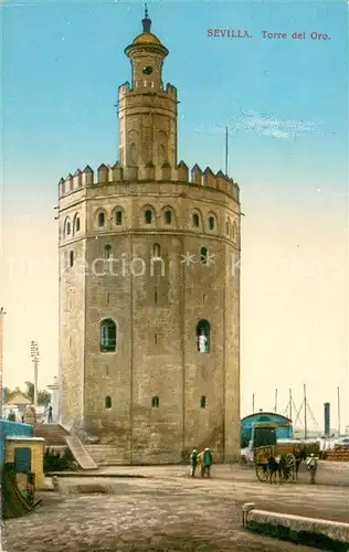 AK / Ansichtskarte Sevilla_Andalucia_ES Torre del Oro 