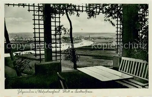 AK / Ansichtskarte Holzminden_Weser Blick vom Kinkelstein Holzminden Weser