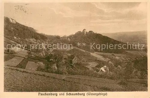 AK / Ansichtskarte Paschenburg_Deckbergen Wesergebirge Panorama Paschenburg Deckbergen