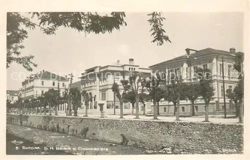 AK / Ansichtskarte Bitolj_Bitola_Monastir_Macedonia Uferstrasse 