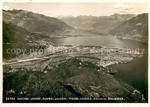 AK / Ansichtskarte Arcegno_TI und Umgebung Alpenpanorama 