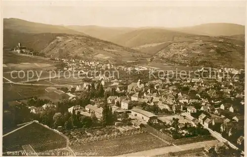 AK / Ansichtskarte Wachenheim_Rheinhessen Fliegeraufnahme Wachenheim Rheinhessen