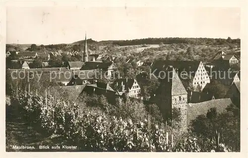 AK / Ansichtskarte Maulbronn Panorama mit Kloster Maulbronn