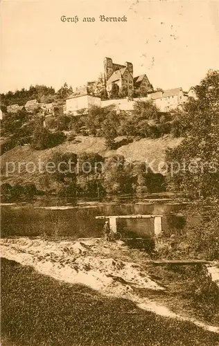 AK / Ansichtskarte Berneck_Altensteig Panorama mit Schloss Berneck_Altensteig