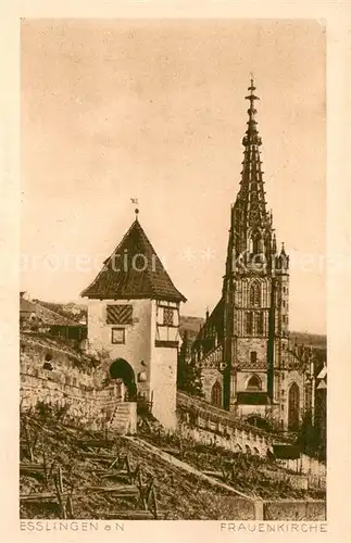 AK / Ansichtskarte Esslingen__Neckar Frauenkirche 