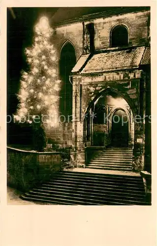 AK / Ansichtskarte Tuebingen Stiftskirche zur Weihnachtszeit Tuebingen