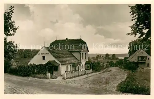 AK / Ansichtskarte Diensdorf Radlow Gaststaette Zur alten Fischerhuette Handabzug Diensdorf Radlow