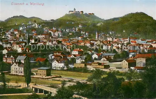 AK / Ansichtskarte Eisenach Gesamtansicht m. Wartburg 