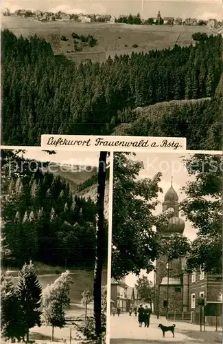 AK / Ansichtskarte Frauenwald_Thueringen Panorama Kirche Frauenwald Thueringen