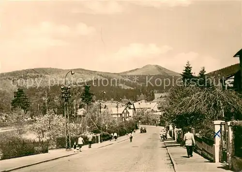 AK / Ansichtskarte Zella Mehlis Ernst Thaelmann Strasse mit Ruppbergblick Zella Mehlis