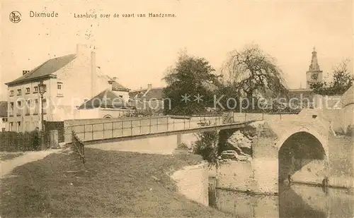 AK / Ansichtskarte Dixmude_Diksmuide_Belgie Laanbrug over de vaart van Handzame 