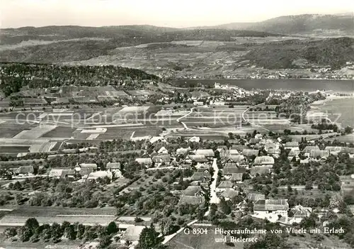 AK / Ansichtskarte Vinelz_BE mit Erlach und Bielersee 