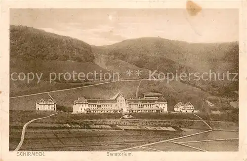 AK / Ansichtskarte Schirmeck Sanatorium Schirmeck