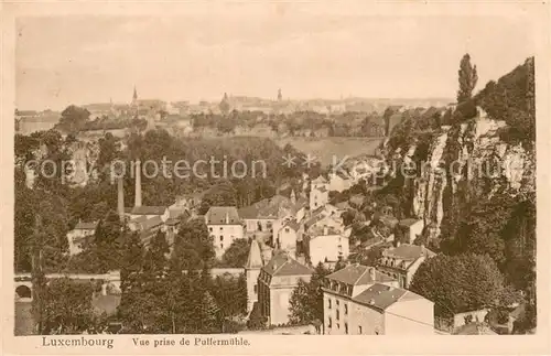 AK / Ansichtskarte Luxembourg__Luxemburg Vue prise de Pullermuehle 