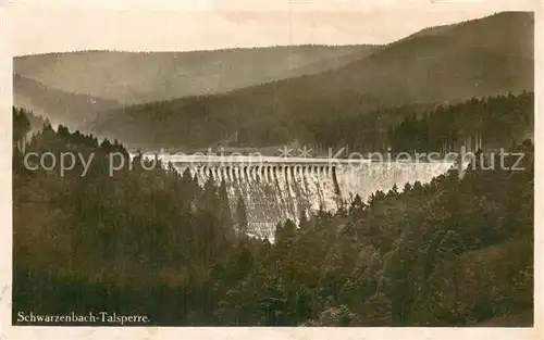 AK / Ansichtskarte Schwarzenbachtalsperre Panorama Schwarzenbachtalsperre