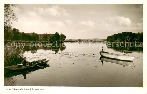 AK / Ansichtskarte Schussenried_Bad Insel Schweigfurt Schussenried_Bad