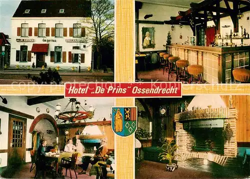AK / Ansichtskarte Ossendrecht_NL Hotel De Prins Bar Gaststube Kaminzimmer 