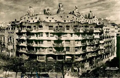 AK / Ansichtskarte Barcelona_Cataluna Casa Mily y Camps Gaudi Haus Barcelona Cataluna