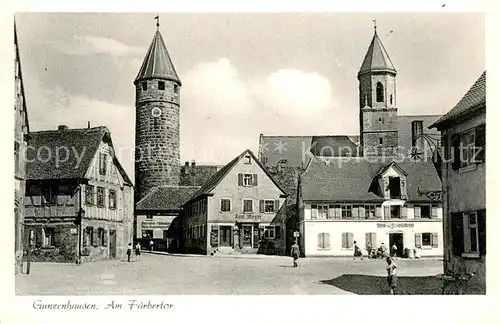 AK / Ansichtskarte Gunzenhausen_Altmuehlsee Am Faerbertor Gunzenhausen Altmuehlsee